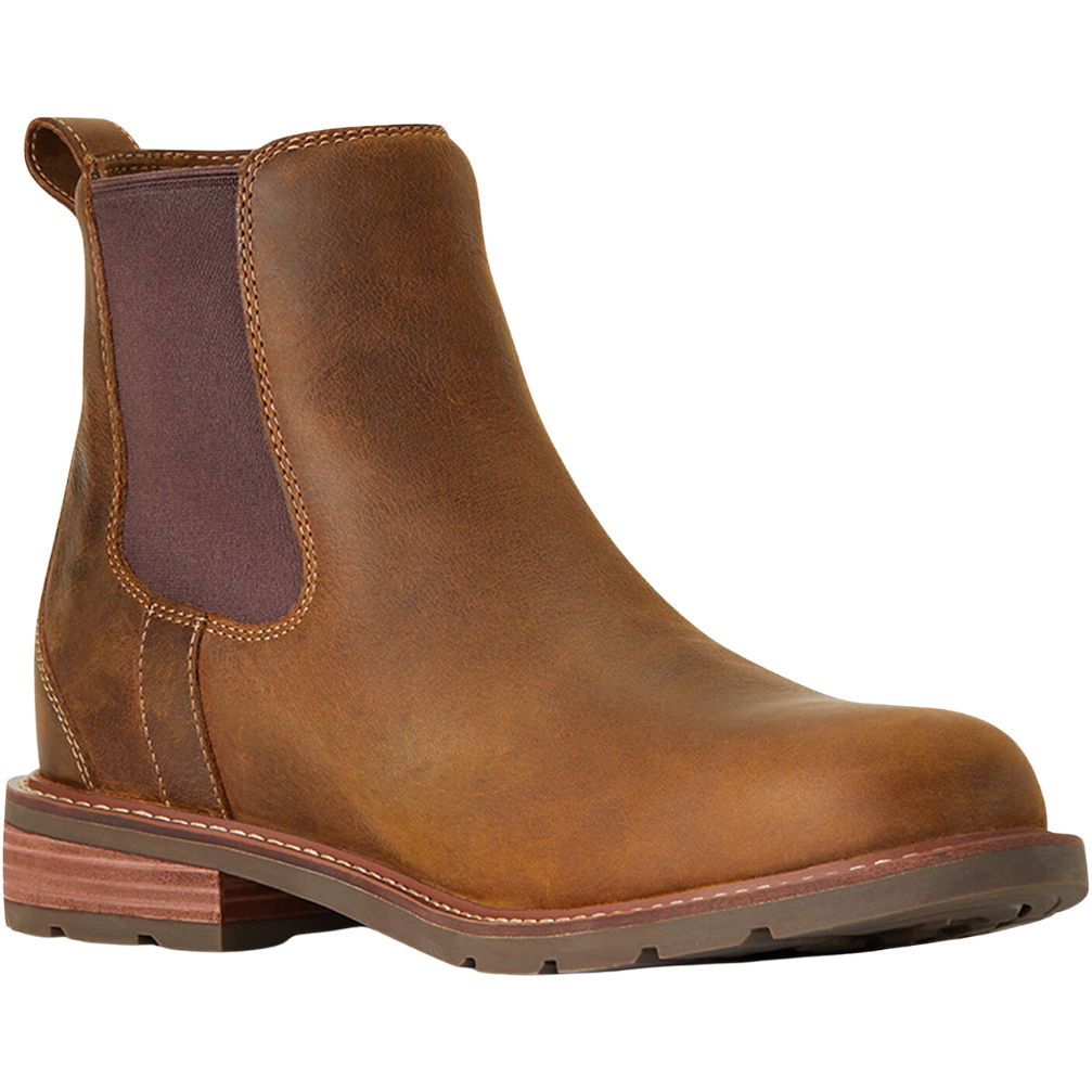 2026 Ariat Mens Wexford Waterproof Chelsea Boots 10034032 - Weathered Brown